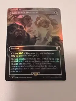 Galadriel's Dismissal (Borderless) FOIL MTG Lord of the Rings CMDR Rare 500 NM - Image 1