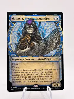 Malcolm, Alluring Scoundrel 0293 Showcase The Lost Caverns of Ixalan LCI MTG NM - Image 1