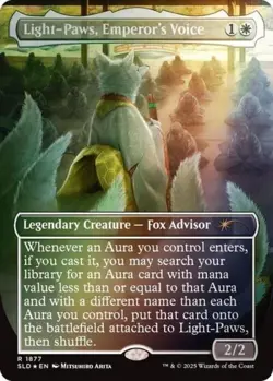 Light-Paws, Emperor's Voice (Rainbow Foil) -Foil Near Mint MTG Secret Lair - Image 1
