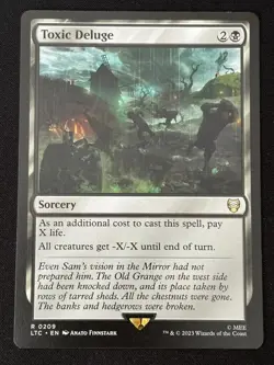 1x MTG Toxic Deluge - Commander: The Lord of the Rings (LTC) #209 - Magic - Image 1