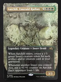 1x MTG Aatchik, Emerald Radian (Borderless, Foil) - Aetherdrift (DFT) #360 - Image 1