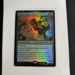 MTG Teenage Mutant Ninja Turtles, Leatherhead, Swamp Stalker Foil - Image 1