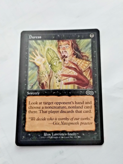 MTG Duress Urza's Saga Regular Common - Some Edge Wear - See Pics - Image 1