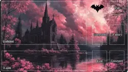 1 x MTG Magic the Gathering Playmat With Fantasy Scene - Image 1