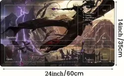 1 x MTG Table Playmat Featuring Rule Zones - Image 1