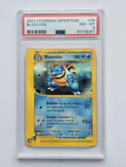 Pokemon Blastoise 36/165 - PSA 8 - Image 1