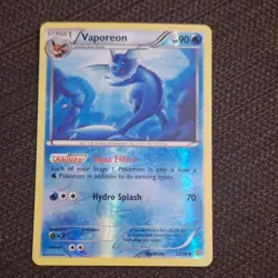 Pokemon TCG Vaporeon 22/98 XY Ancient Origins Stage 1 90HP Uncommon Reverse Holo - Image 1