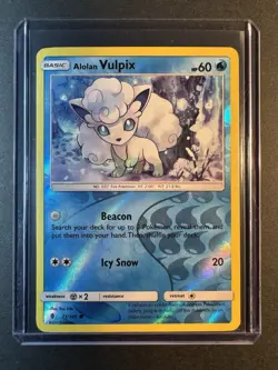 Alolan Vulpix - 21/145 - Reverse Holo - SM Guardians Rising Pokemon TCG - NM/LP+ - Image 1