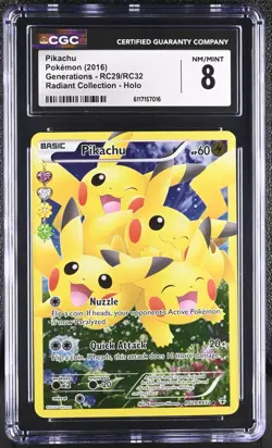 Pokemon XY Generations 3 Card CGC Lot - Full Art Radiant Collection - Sequential - Image 2