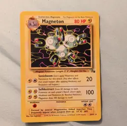 Magneton 80 HP Rare Fossil Set 26/62 Regular English Pokemon TCG Card - Image 1