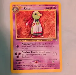 Pokemon TCG Xatu 52/111 Neo Genesis Uncommon Regular Stage 1 80 HP English - Image 1