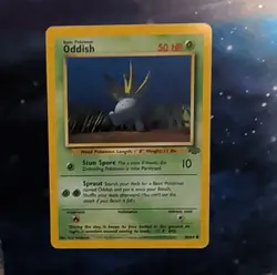 Pokemon TCG Oddish 58/64 Jungle Common 1st Edition Regular Basic 50 HP Eng - Image 1