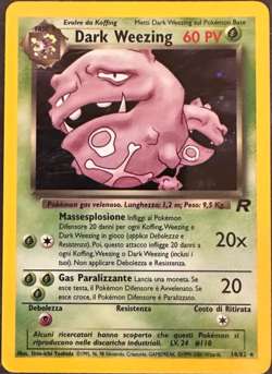 Pokemon TCG - Weezing - 14/82 - Italian - Holo - Team Rocket [Moderately Played] - Image 1