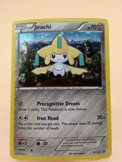 Pokemon TCG XY Jirachi XY195 Black Star Promo Cosmos Holo LP - Image 1