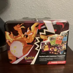 Pokemon Fall 2020 Collector’s Chest Lunch Box Tin Charizard Factory Sealed - Image 1