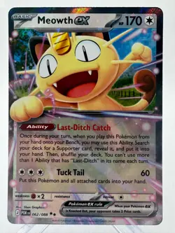 Pokemon TCG Meowth EX Perfect Order 62/88 A - Image 1