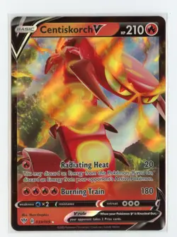 Centiskorch V 033/189 Ultra Rare Holo SWSH03: Darkness Ablaze Pokemon TCG - Image 1