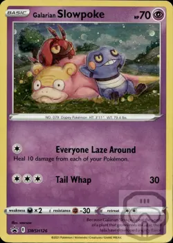 Galarian Slowpoke SWSH126 Cosmos Holo P Sword & Shield Promo Pokemon NM/M - Image 3