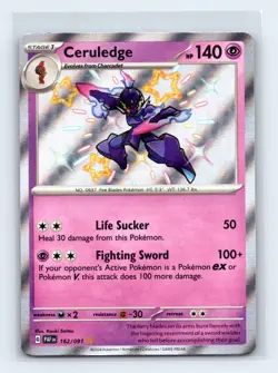 Ceruledge 162/091 SV: Paldean Fates Baby Shiny Pokemon TCG NM - Image 1
