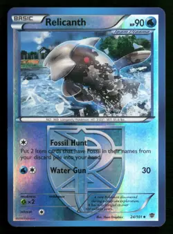 Relicanth (Team Plasma) 24/101 Plasma Blast Pokemon TCG Reverse Holo - Image 1