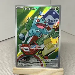 Pokemon Bulbasaur MEP 037 First Partner Illustration Rare Promo 30th Anniversary - Image 1
