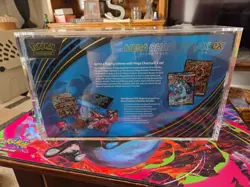 MEGA Charizard X UPC box and acrylic case protector. Pokemon - Image 2