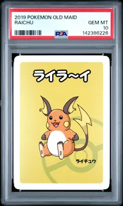 2019 POKEMON OLD MAID RAICHU PSA 10 - Image 1