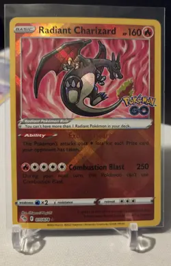 Radiant Charizard 011/078 Pokemon GO Pokemon - Image 1