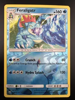 Feraligatr 20/73 Pokemon Sun & Moon Shining Legends Reverse Holo - Image 3