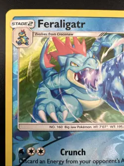 Feraligatr 20/73 Pokemon Sun & Moon Shining Legends Reverse Holo - Image 4