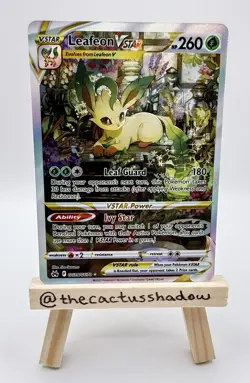 Pokemon Crown Zenith: Galarian Gallery Holo Leafeon VSTAR GG35/GG70 - NM - Image 1