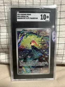 Pokemon TCG Scarlet & Violet Paradox Rift Promo Scream Tail Promo #065 SGC 10 - Image 1