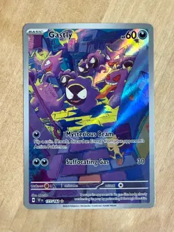 Pokemon TCG Temporal Forces Gastly Illustration Rare 177/162 Holo NM/M - Image 1