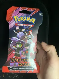 Pokemon TCG Destined Rivals Sleeved Booster Pack Factory Sealed New - Image 1