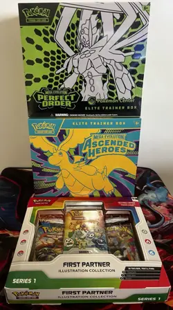 Ascended Heroes ETB, Perfect Order Pokemon Center ETB, 1st Partner Illustration - Image 1