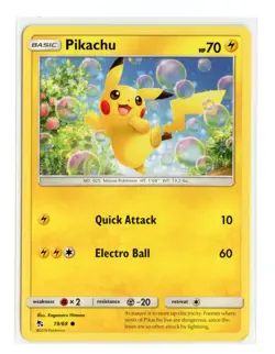 Pikachu 19/68 Common Normal Hidden Fates Pokemon LP - Image 1