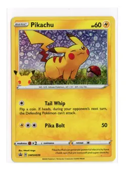 Pikachu (General Mills) SWSH039 Promo Holo Pokemon LP - Image 1