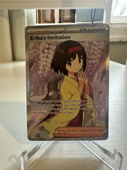Pokemon TCG Erika's Invitation Ultra Rare 151 Trainer 196/165 Full Art Holo - Image 1