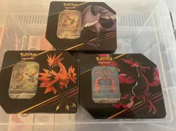 Pokemon Crown Zenith Large america Tin - Full Set of 3 - Brand New Sealed - Image 1