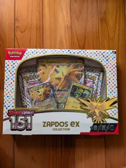 Pokemon Scarlet Violet 151 Zapdos EX Collection Box promo box factory sealed - Image 1