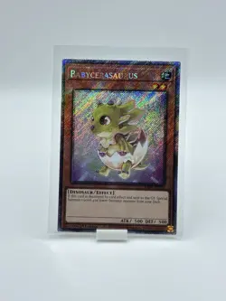 Yu-Gi-Oh! Babycerasaurus RA04-EN131 Platinum Secret Rare 1st Edition - Image 1