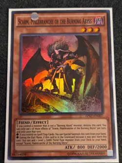 Scarm, Malebranche of the Burning Abyss - AP07-EN007 - Super Rare - Unlimited Ed - Image 1