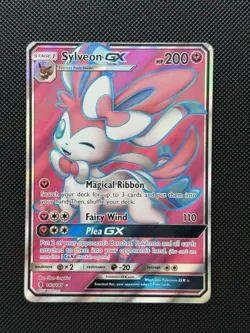 Sylveon GX - 140/145 - Pokemon Guardians Rising Sun Moon Full Art Card NM - Image 1