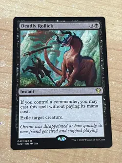 Magic The Gathering: Deadly Rollick Card - LP! - 2020 Commander - 042/322 - Image 1