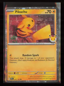 Pikachu (Pokemon Day 2026) Common Miscellaneous Cards & Products 051/162 NM - Image 1