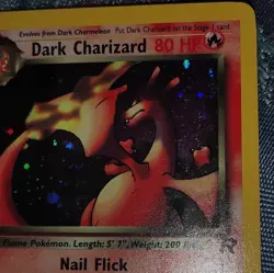 Dark Charizard Team Rocket Holo Rare 4/82 Pokemon TCG 80 HP Card - Image 2