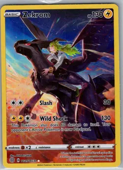 Zekrom TG05/TG30 SWSH09: Brilliant Stars Trainer Gallery - Pokemon Card - NM - Image 1