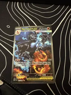 Mega Charizard X EX 125/094 Phantasmal Flames Holo Rare 360 HP Pokemon TCG Card - Image 1