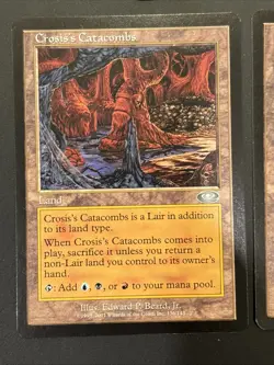 4x Crosis's Catacombs #136 Planeshift Magic MTG UP NM - Image 3