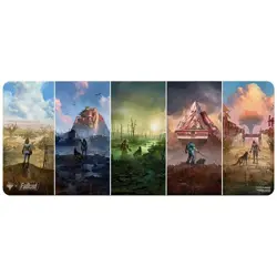Fallout Wasteland lands TABLE MAT (72" x 30") 6' PLAY MAT PLAYMAT ULTRA PRO MTG - Image 1